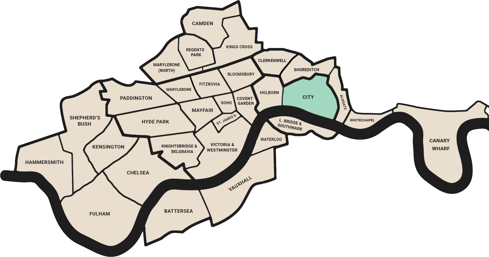 Flux HQ - London Office Price Map