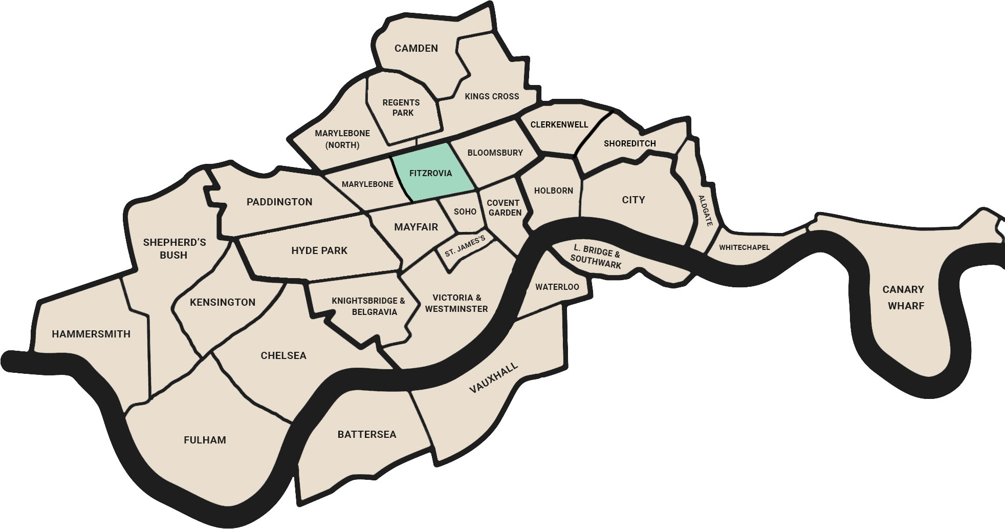 Flux HQ - London Office Price Map