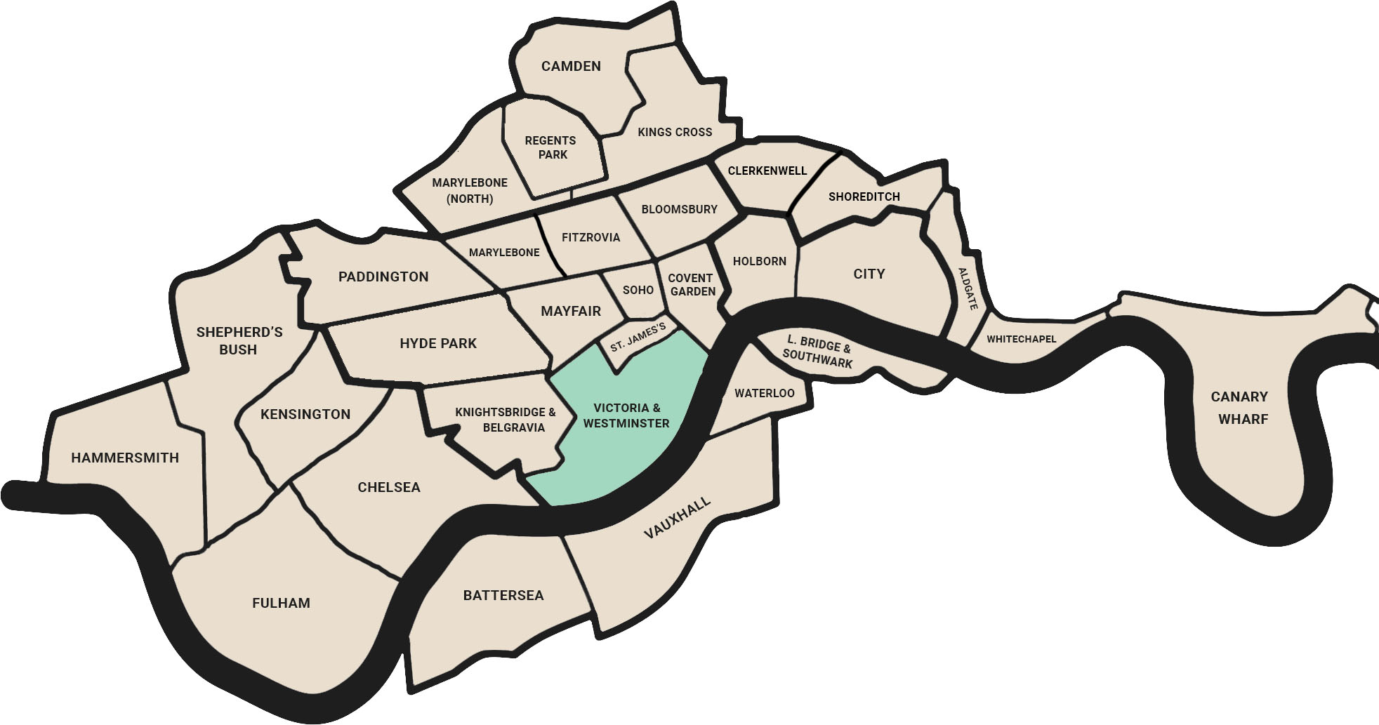 Flux HQ - London Office Price Map